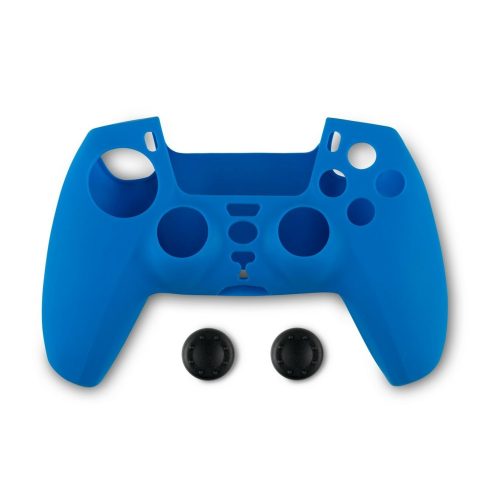 Spartan Gear Szilikon Védőtok és analóg védő gumi PS5 - KÉK