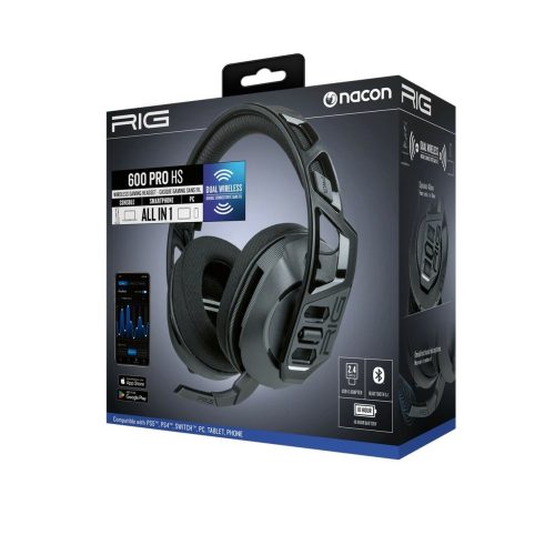 Nacon RIG 600 PRO HS vezeték nélküli, PS4 / PS5 / PC headset - fekete (KIBONTOTT!)