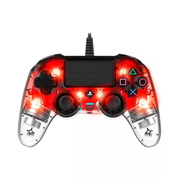   Nacon Wired Compact Controller Halványpiros (vezetékes kontroller) PS4/PC (használt, 1 hónap jótállás)