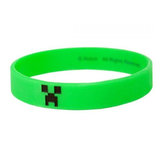 Minecraft Creeper szilikon karkötő