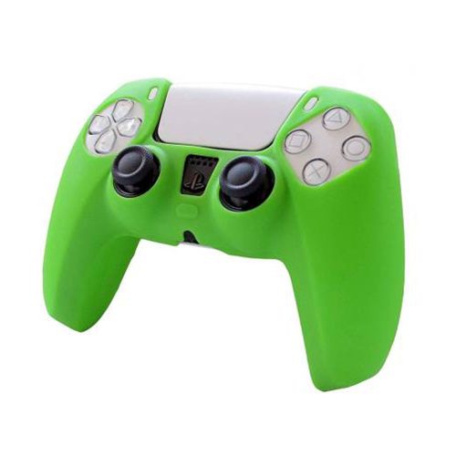 Csúszás-gátló szilikon gumi tok PS5 kontrollerhez - Zöld