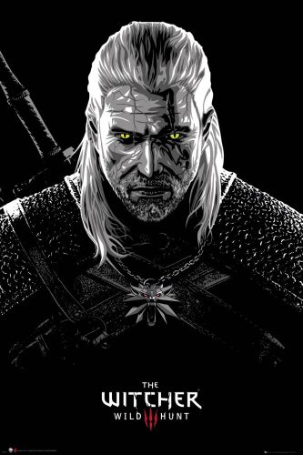 The Witcher 3 Wild Hunt Poszter Fekete (FP4939)