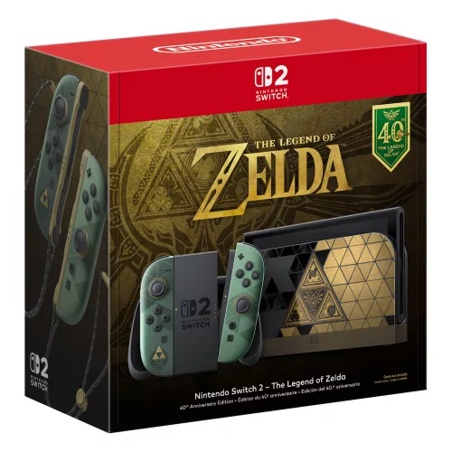 Nintendo Switch 2 - The Legend of Zelda 40th Anniversary Edition gépcsomag