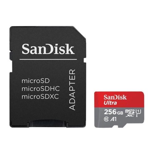 Sandisk 256GB microSDXC Ultra 10 UHS-I A1 + adapterrel