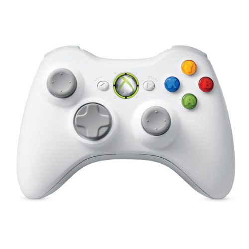Xbox 360 kontroller, vezeték nélküli, fehér (használt, 1 hónap jótállás)