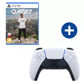   FC 27 PS5 + DualSense fehér vezeték nélküli kontroller PS5