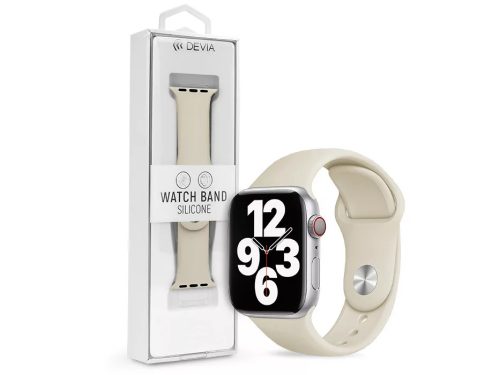 Devia APPLE WATCH SZILIKON SPORT SZÍJ 42/44/45/49 MM - Antik Fehér