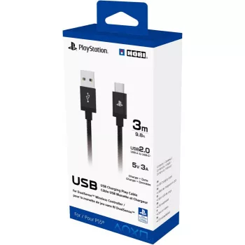   HORI TYPE-C-USB töltőkábel, PS5 DualSense kontrollerhez, 3 méter