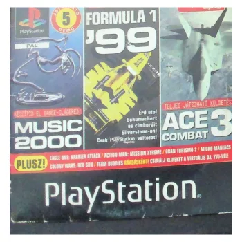   Music 2000 | Formula 1 '99 | Ace Combat 3 PS1 DEMO lemez (használt)
