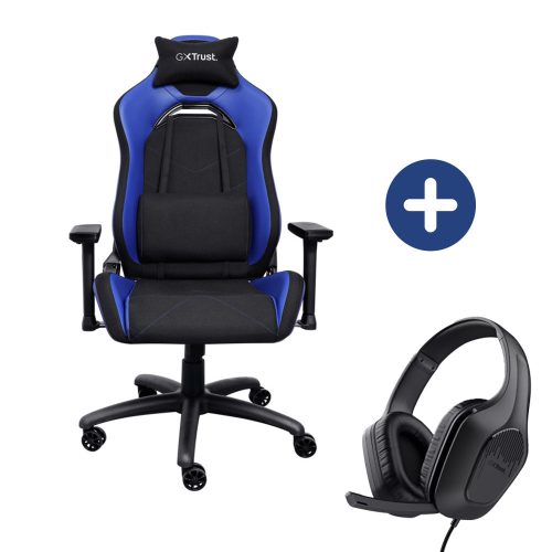 Trust Gaming GXT 714B RUYA Kényelmes, Gamer szék - Kék (25131)