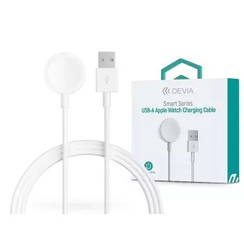   Devia Smart Series mágneses töltőkábel Apple Watch-hoz + USB-A kábel - fehér ST381980