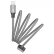 Dotfes A03 Frosted TPE Lightning-USB kábel, szürke, 1 méter