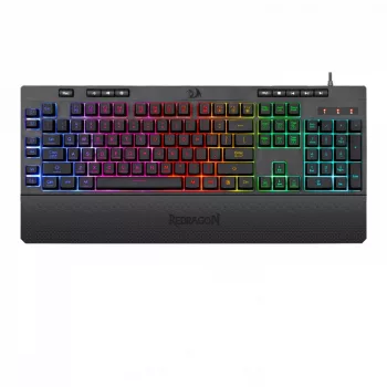   Redragon SHIVA RGB Vezetékes Membrános Gaming Billentyűzet Fekete K512RGB