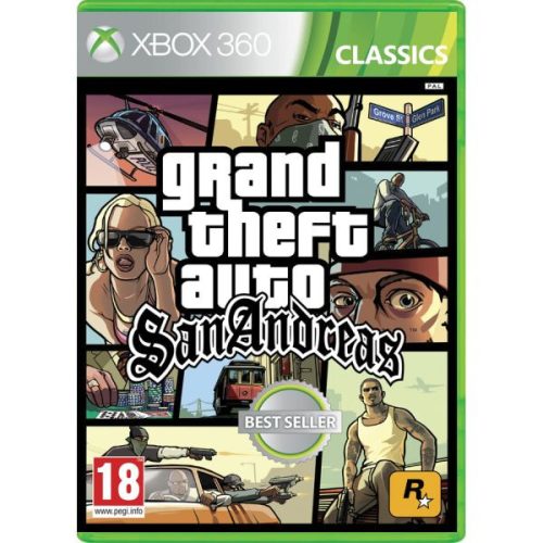 Grand Theft Auto San Andreas (GTA SA) Xbox 360 (használt, karcmentes)