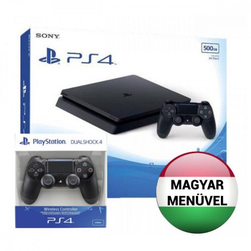 Playstation 4 (PS4) Slim 500 GB gépcsomag 2 kontrollerrel