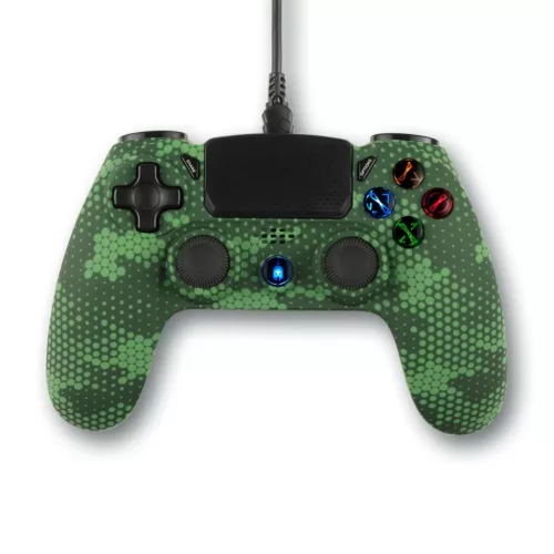 Spartan Gear - Hoplite 2 Vezetékes Kontroller Green Camo PS4