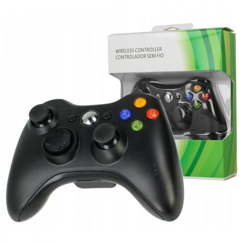 Utángyártott Xbox 360 Vezetéknélküli Kontroller (Fekete)