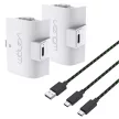 Venom Xbox One /  Series S / X fehér akkucsomag ( 2 db 1100mAh) + 3 méter töltőkábel VS2874
