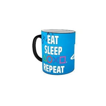 Playstation hőre változó bögre EAT SLEEP PLAY REPEAT