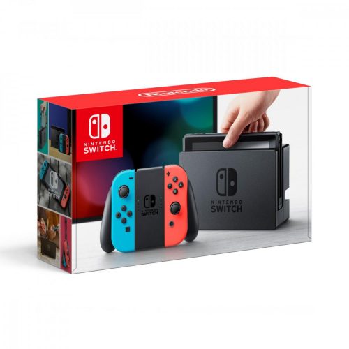 Nintendo Switch Neon gépcsomag V1 széria (használt, 6 hónap jótállás)