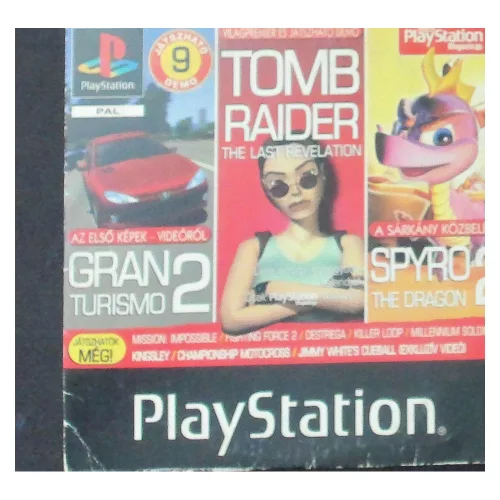 Gran Turismo 2 | Tomb Raider: The Last Revelation | Spyro 2: The Dragon PS1 DEMO lemez (használt)