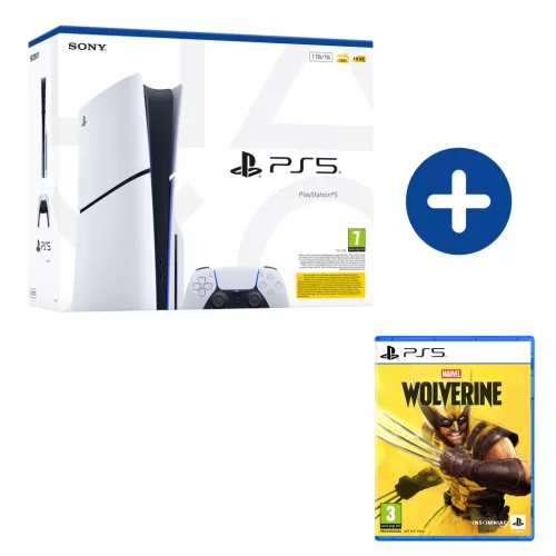 PlayStation®5 Slim 1 TB (PS5 Slim) (LEMEZOLVASÓVAL) + WOLVERINE játékszoftver