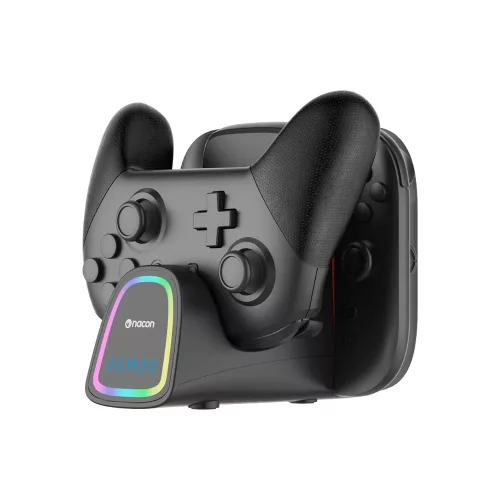 Nacon Quadpro RGB töltőállvány Switch 2 (4 Joy-Con + Pro kontroller)