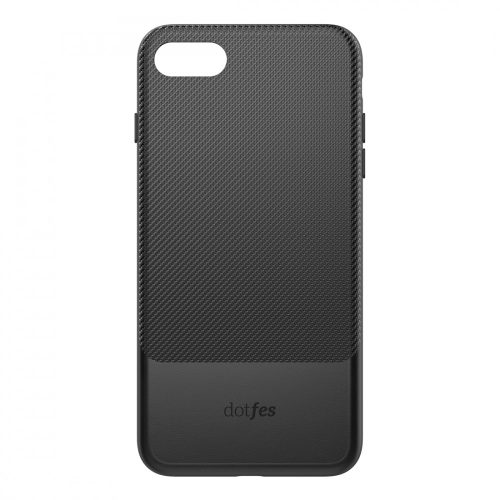 Dotfes G02MS Prémium bőr, mágneses hátlappal iPhone 7 Plus / 8 Plus tok (fekete)
