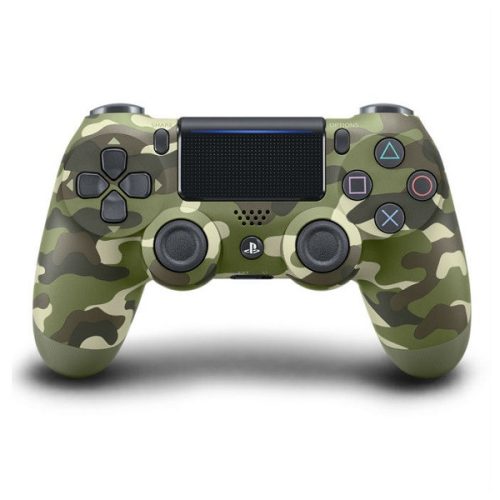 Playstation 4 (PS4) Dualshock 4 kontroller V2 Green Camouflage zöld terepmintás (használt, 1 hónap garancia)