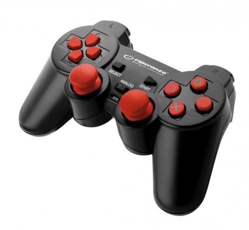 Esperanza Corsair Gamepad PC2/PS3/PC fekete-piros EGG106R