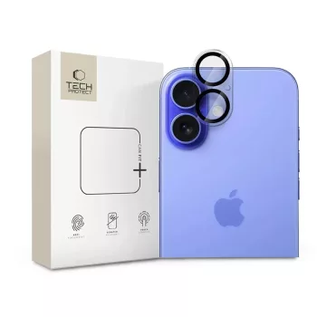   Tech-Protect Cam Fit+ hátsó 3D kamera lencsevédő - Apple iPhone 16 / 16 Plus - átlátszó