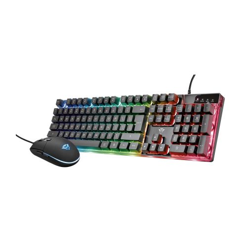 TRUST GXT 838 Azor vezetékes gaming billentyűzet és egér szett (23473)