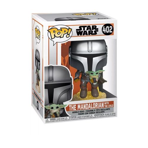 Funko POP! Star Wars: The Mandalorian - Mando Flying with Jet figura