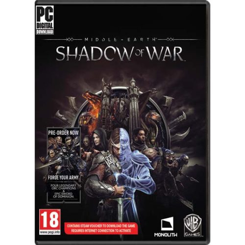 Middle Earth Shadow of War PC +Ajándék DLC