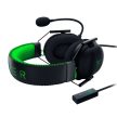 Razer Blackshark V2 + USB Mikforon szabályzó - Fekete / Zöld