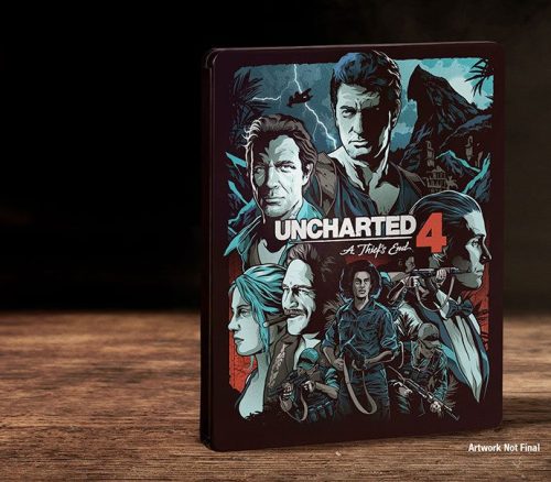 Uncharted 4 A Thiefs End PS4 (fémtokos kiadás) (használt, karcmentes)