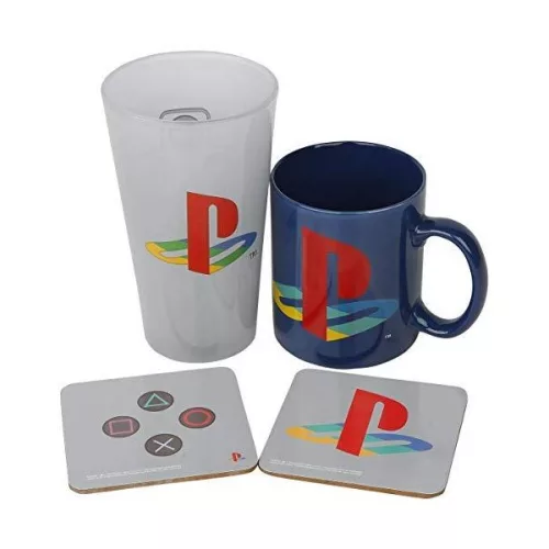 Playstation ajándékcsomag (bögre, pohár, 2 db pohár alátét)