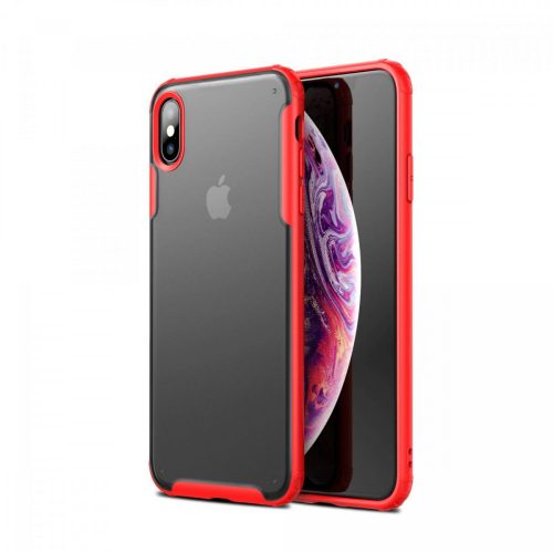 DFEND ütésálló, kemény tok, piros, ajándék díszdobozban! iPhone 7 / 8 / SE 2020