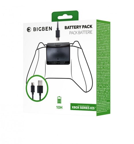 Bigben akkumulátor (1400mAh) Xbox Series S|X kontrollerhez + 3méter töltőkábel BB7284