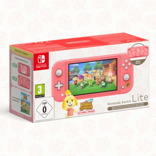 Nintendo Switch Lite - Coral Animal Crossing New Horizons Edition (használt, 6 hónap jótállás)