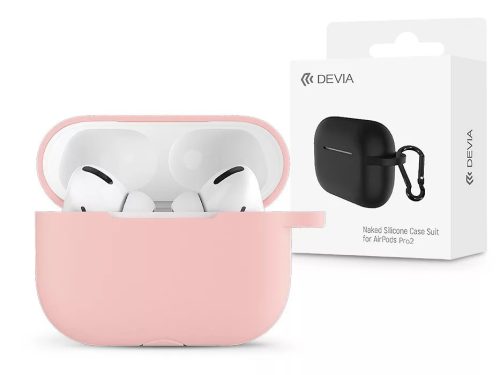 Devia szilikon tok AirPods Pro 2 fülhallgatóhoz - Pink