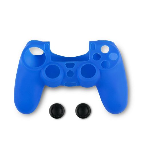 Spartan Gear Szilikon Védőtok és analóg védő gumi PS4 - KÉK