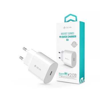   DEVIA HÁLÓZATI TÖLTŐ ADAPTER TYPE-C BEMENETTEL PD3.0 QUICK CHARGER - 20W