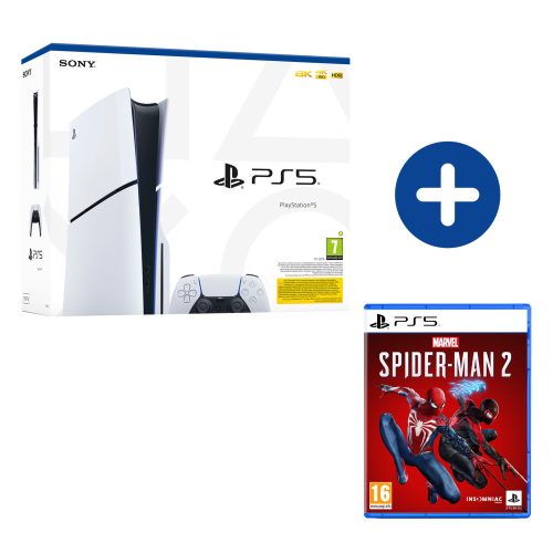 PlayStation®5 konzol (lemezolvasóval) (PS5 Slim) + Spider-Man 2 csomag