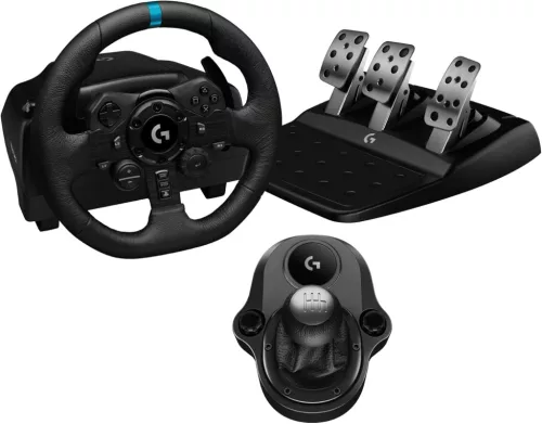 Logitech G923 SE Racing Wheel and Shifter Combo USB Kormány Fekete (PS4/PS5/PC) (használt, 3 hónap jótállás)
