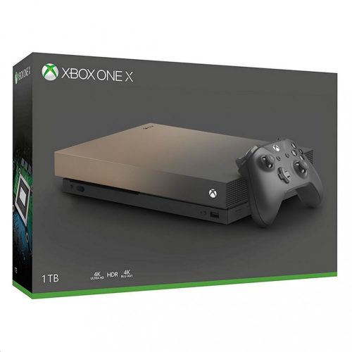 Xbox One X 1 TB Gold Rush Limited Edition gépcsomag (használt, 6 hónap jótállás)