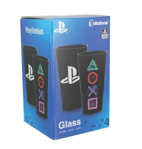 Playstation mintás pohár - fekete