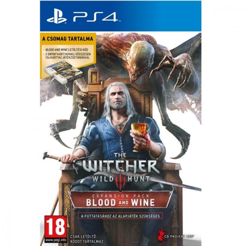 The Witcher 3 Wild Hunt Blood and Wine Kiegészítő csomag PS4