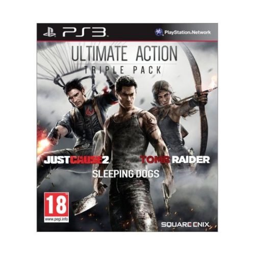 Ultimate Action Triple Pack Just Cause 2, Sleeping Dogs, Tomb Raider PS3