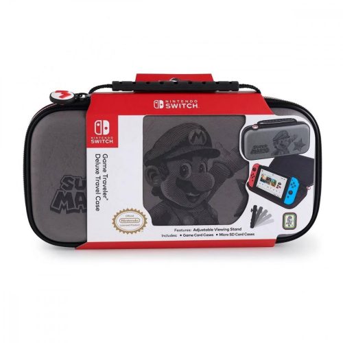 Nintendo Switch Mario mintás tok (szürke) NNS46G